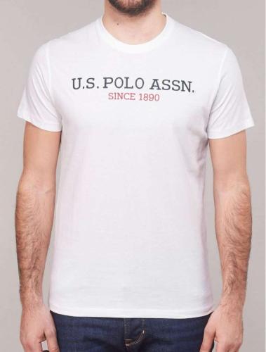 U.S. Polo Assn. Ανδρικό T-Shirt Mick 65041 49351-100 Λευκό